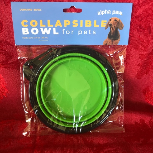 alpha paw Other - 🌵3/$15 Collapsible feeding water bowl for pets